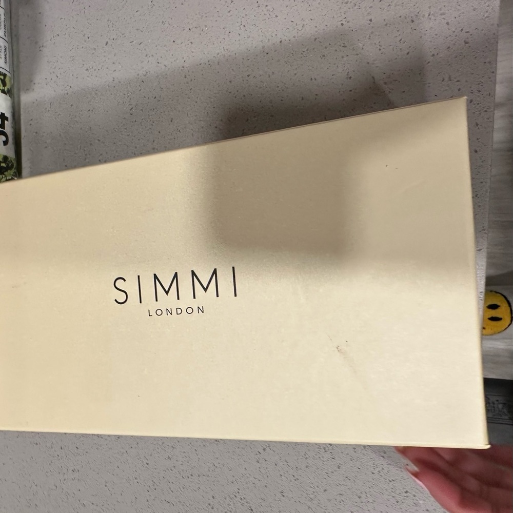 Simmi London Denim Sling Back Heels - Picture 3 of 4